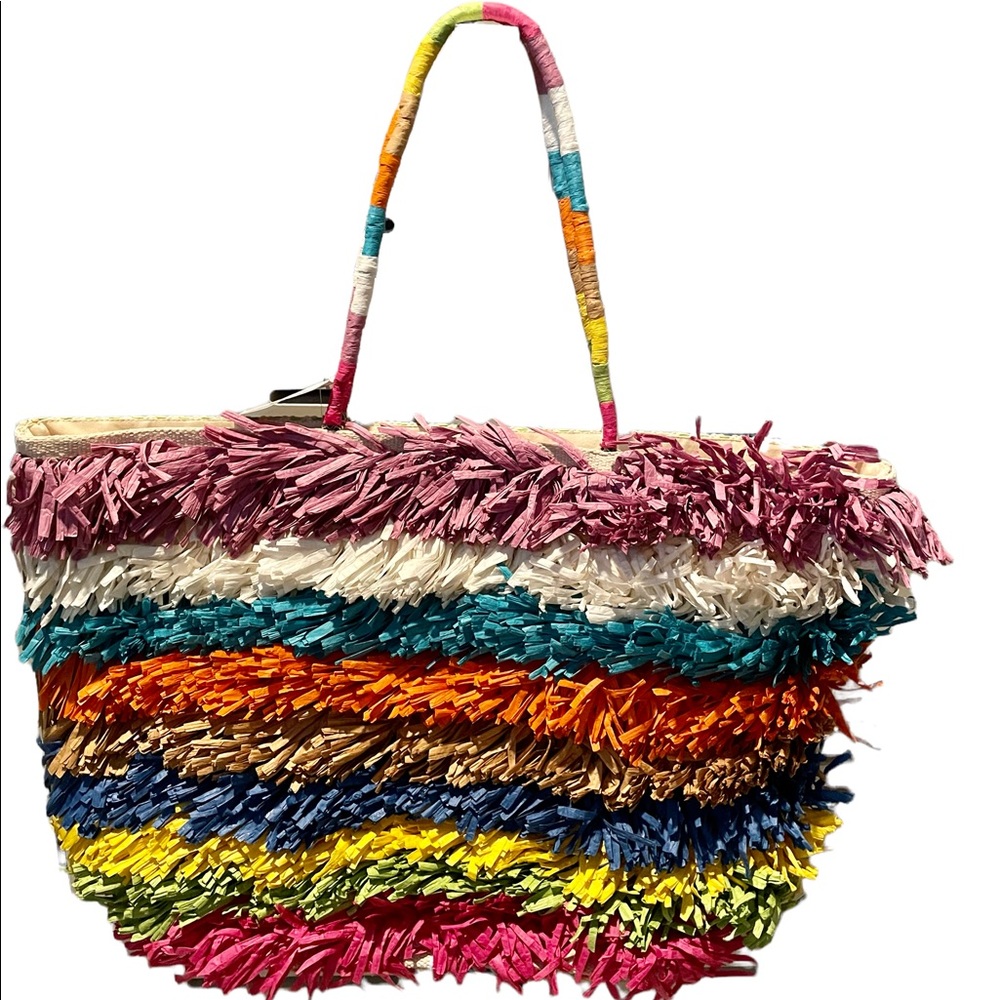 Boho chic beach tote